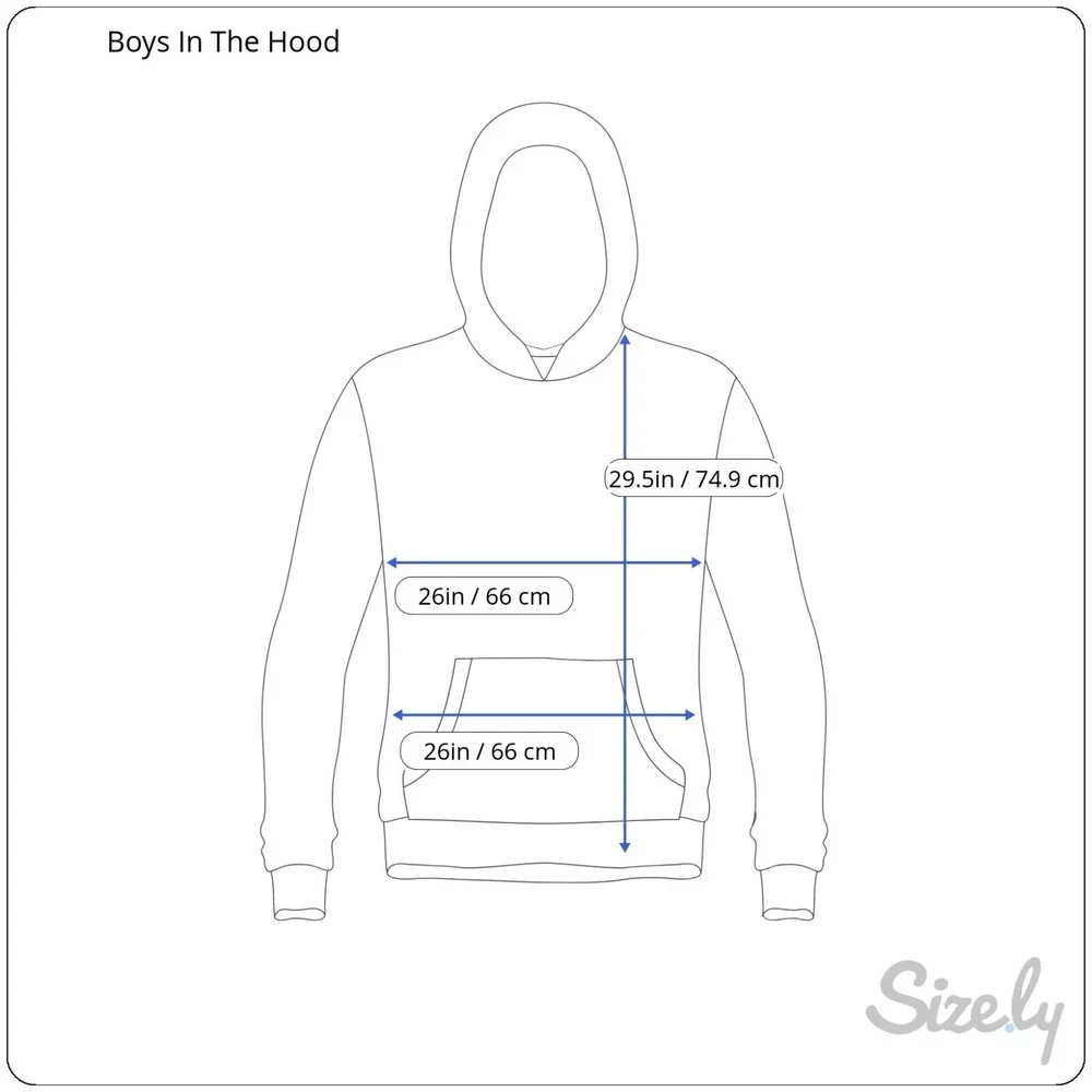 Boys N The Hood Sweatshirt Mens Size XXL Hoodie Sweater Movie Pullover Hooded